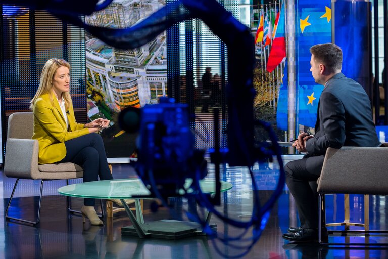 Roberta METSOLA - EP President - interview for TVN