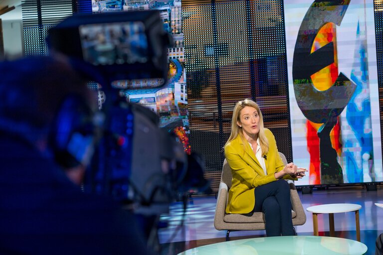 Roberta METSOLA - EP President - interview for TVN