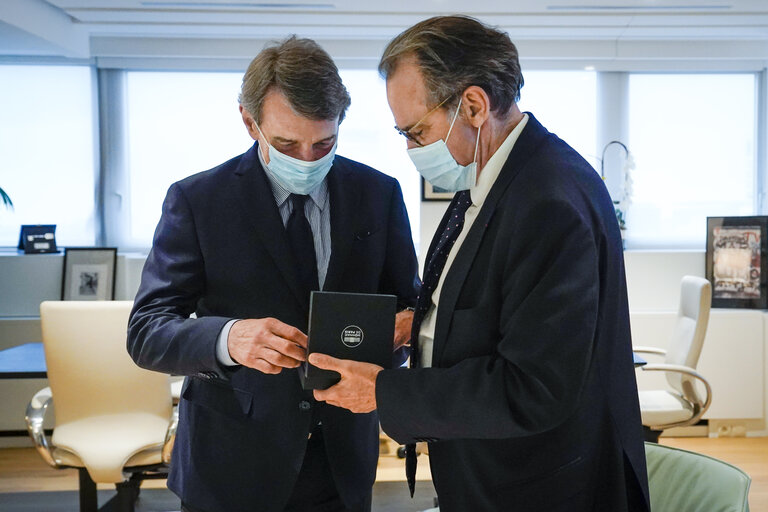 Fotografie 1: David SASSOLI, EP President meets with Renaud MUSELIER, President of the Region Provence-Alpes-Cote d'azur