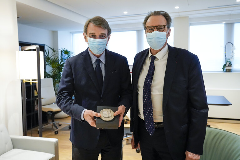 Fotografie 2: David SASSOLI, EP President meets with Renaud MUSELIER, President of the Region Provence-Alpes-Cote d'azur