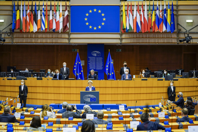 Fotografija 21: EP Plenary session - Ceremonie of the signature of the Joint declaration for the Conference of the Future of Europe