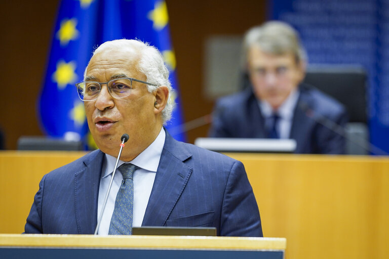 Fotografija 26: EP Plenary session - Ceremonie of the signature of the Joint declaration for the Conference of the Future of Europe