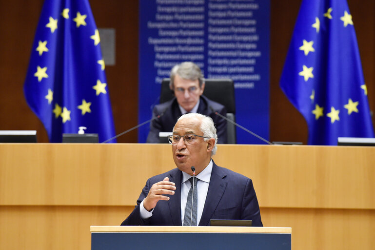 Foto 38: EP Plenary session - Ceremony of the signature of the Joint declaration for the Conference of the Future of Europe