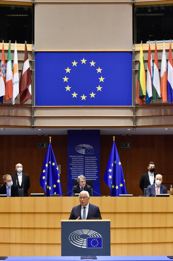 Foto 39: EP Plenary session - Ceremony of the signature of the Joint declaration for the Conference of the Future of Europe