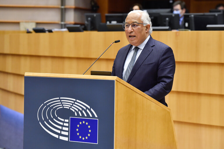 Foto 41: EP Plenary session - Ceremony of the signature of the Joint declaration for the Conference of the Future of Europe