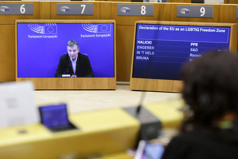 EP Plenary session - Declaration of the EU as an LGBTIQ Freedom Zone