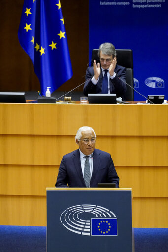 Foto 42: EP Plenary session - Ceremony of the signature of the Joint declaration for the Conference of the Future of Europe