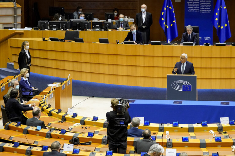 Foto 43: EP Plenary session - Ceremony of the signature of the Joint declaration for the Conference of the Future of Europe