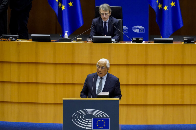 Foto 44: EP Plenary session - Ceremony of the signature of the Joint declaration for the Conference of the Future of Europe