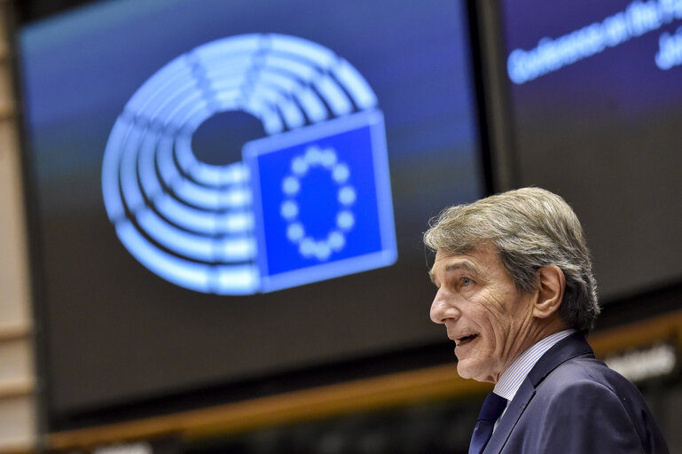 Foto 48: EP Plenary session - Ceremony of the signature of the Joint declaration for the Conference of the Future of Europe