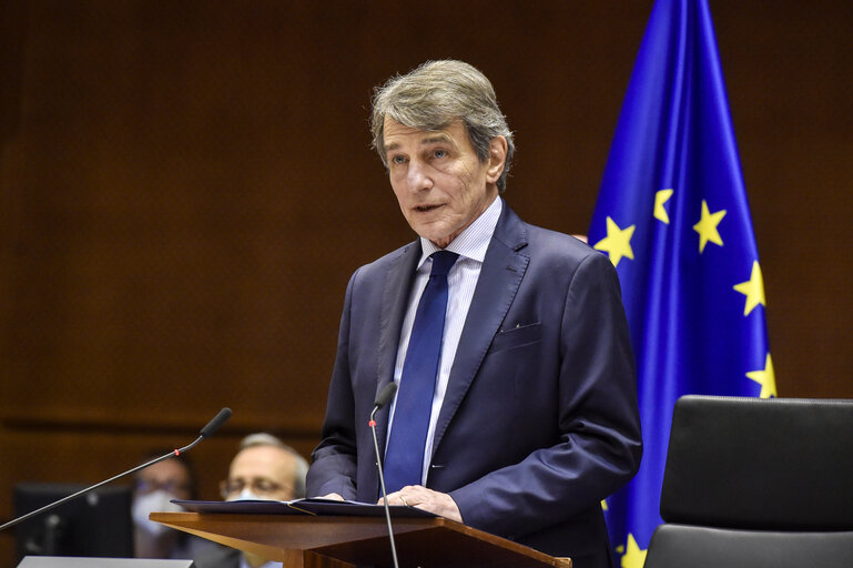 Foto 49: EP Plenary session - Ceremony of the signature of the Joint declaration for the Conference of the Future of Europe