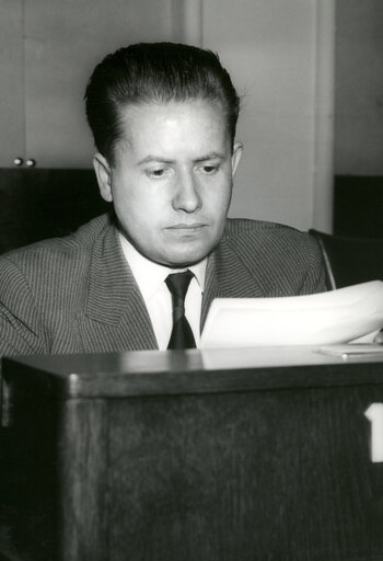 Gaston THORN in Constitutive session of the new European Parliamentary Assembly, April 9, 1959.