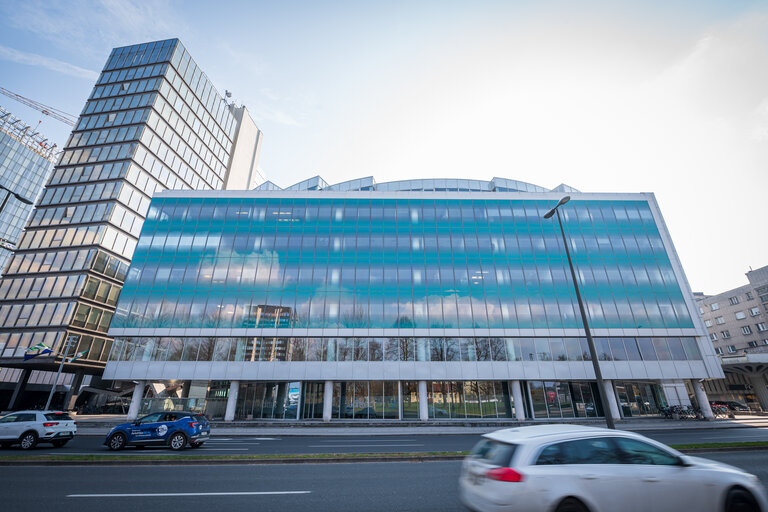 Fotagrafa 1: General view of the STA's  building, Slovenian Press Agency headquartersPress freedom in the EU - Stockshot in Ljubljana, Slovenia