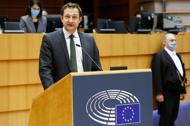 Fotografia 16: EP plenary session -  The state of play of the EU's COVID-19 Vaccination Strategy