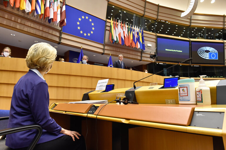 Foto 44: EP plenary session -  The state of play of the EU's COVID-19 Vaccination Strategy