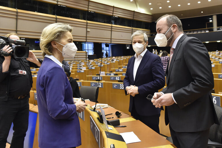 Fotografia 22: EP plenary session - The state of play of the EU's COVID-19 Vaccination Strategy