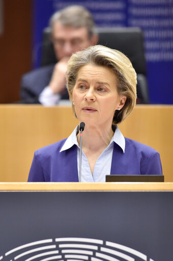 Foto 36: EP plenary session -  The state of play of the EU's COVID-19 Vaccination Strategy