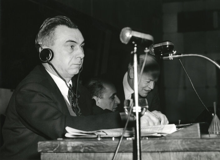 Emile VANRULLEN EP Vice-President in Common Parliamentary Assembly in january 1959