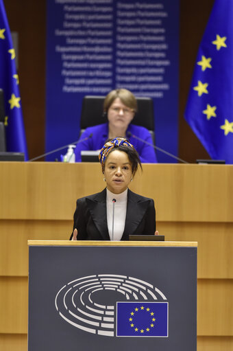 Foto 48: EP plenary session.- Joint Debate Gender equality