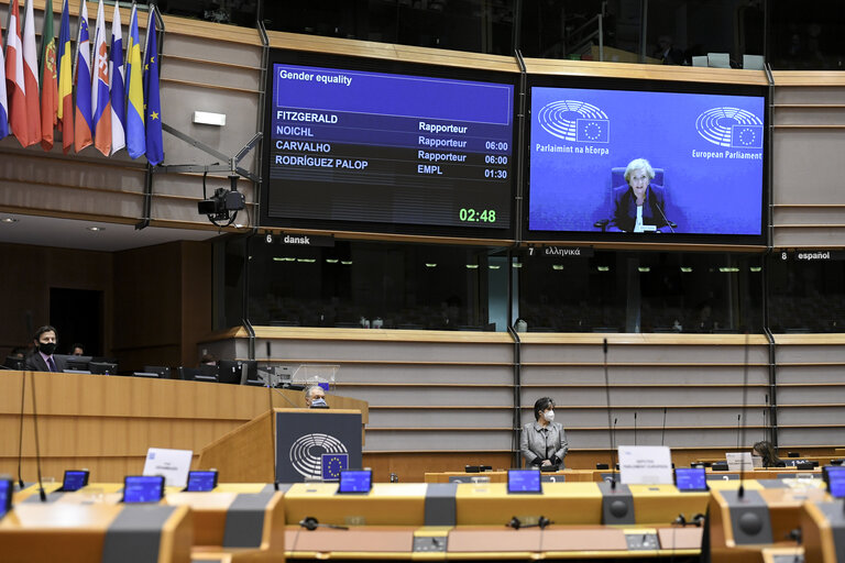 EP plenary session.- Joint Debate Gender equality