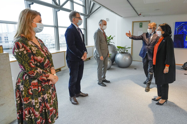 Photo 6: David SASSOLI, EP President meets with Salome ZOURABICHVILI, President of Georgia.