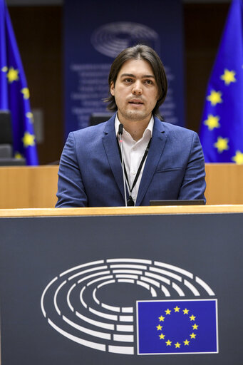 Fotografija 13: EP plenary session.- Mitigating the consequences of earthquakes in Croatia