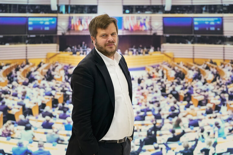 Pierfrances MAJORINO in the EP in Brussels