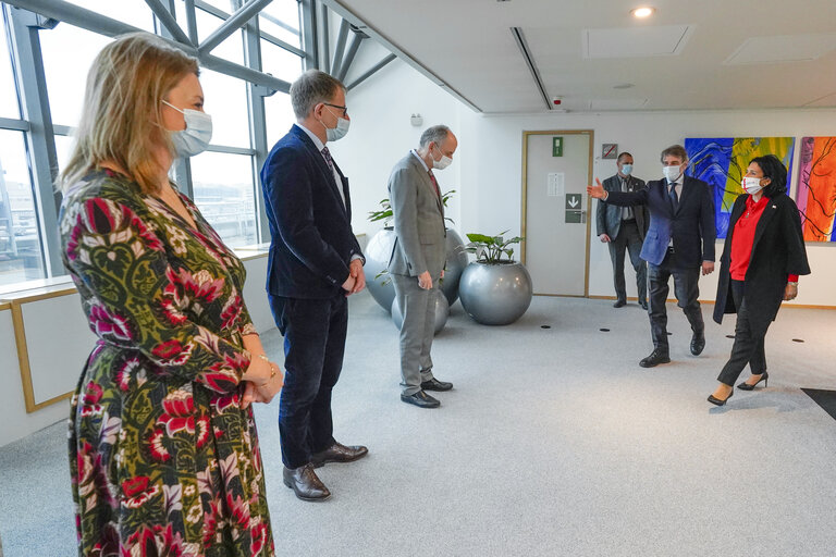 Photo 4: David SASSOLI, EP President meets with Salome ZOURABICHVILI, President of Georgia.