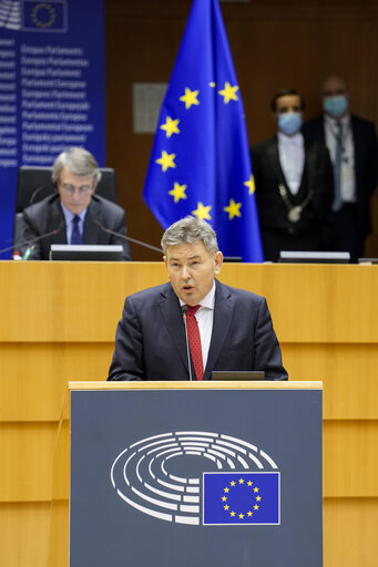 EP plenary session.- Inauguration of the new President of the United States and the current political situation