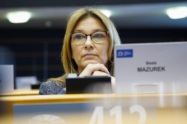 Beata MAZUREK in the EP in Brussels