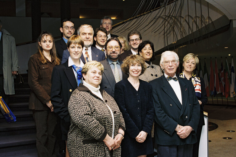 Foto 1: Members of the Belgian Liberal VLD party at the EP in Brussels