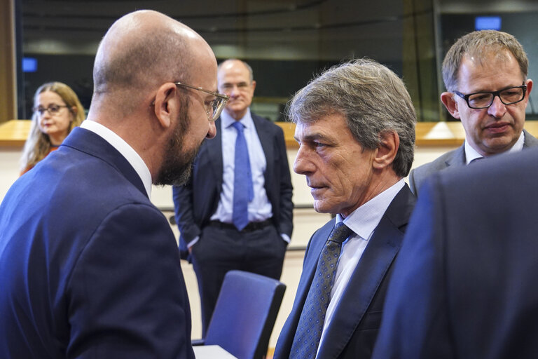 Meeting of the EP Conference of Presidents with the participation of Charles MICHEL, President of the European Council