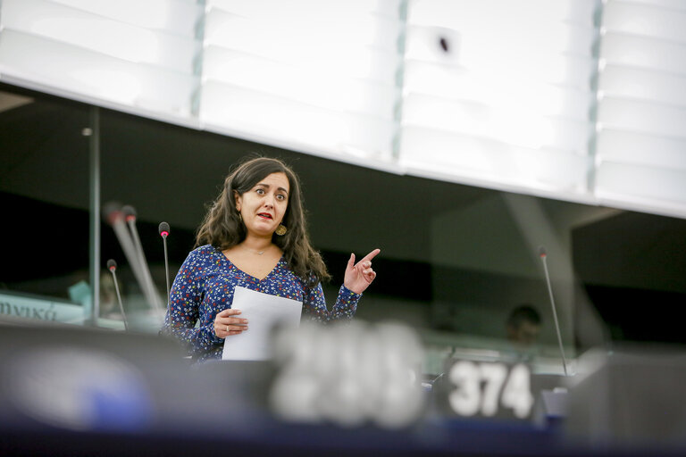 Leila CHAIBI in the EP in Strasbourg