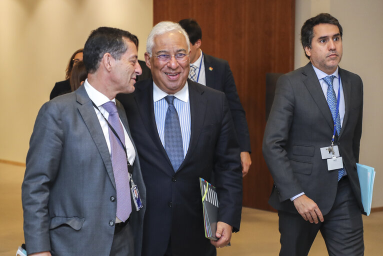David SASSOLI, EP President meets with Antonio COSTA, Portuguese Prime Minister