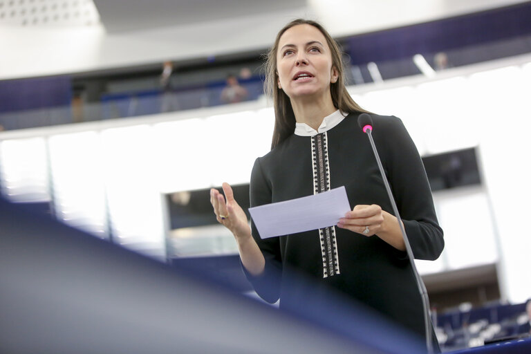 Eva MAYDELL in the EP in Strasbourg