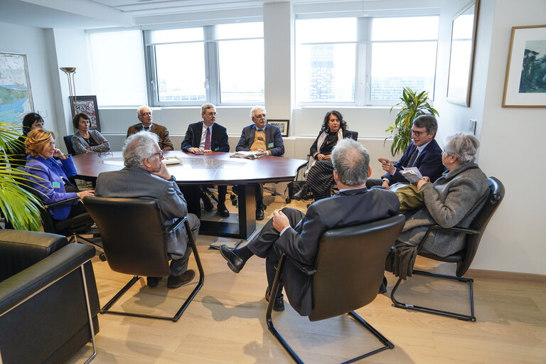 Nuotrauka 3: David SASSOLI, EP President meets with professor Gui