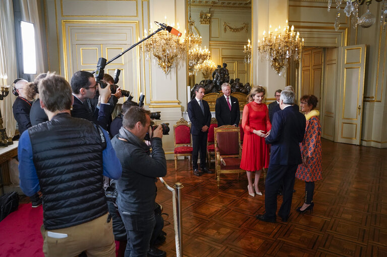 Photo 14: New Year reception at the Belgian Royal Palace for European Authorities