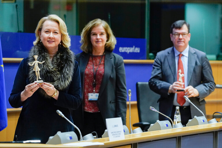 Foto 7: - Simone Veil Award 2020 for Equality and Diversity - LINNUS, Leena - TEASDALE, Anthony