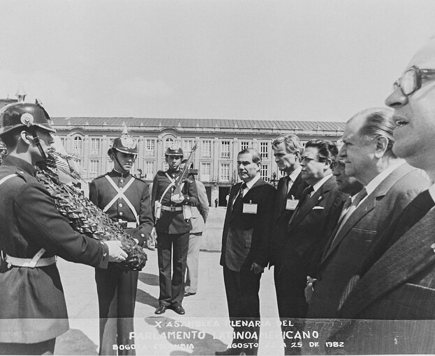 10th meeting of the Latino-American Parliamentary Assembly - Parlamento Latinoamericano - in Bogota, Colombia from 22 to 25 August 1982