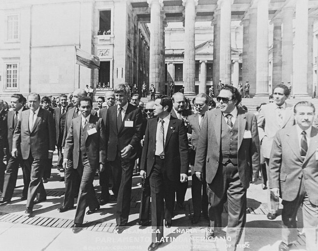 10th meeting of the Latino-American Parliamentary Assembly - Parlamento Latinoamericano - in Bogota, Colombia from 22 to 25 August 1982