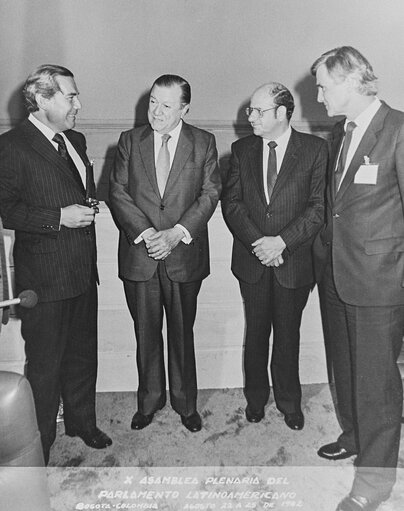 10th meeting of the Latino-American Parliamentary Assembly - Parlamento Latinoamericano - in Bogota, Colombia from 22 to 25 August 1982