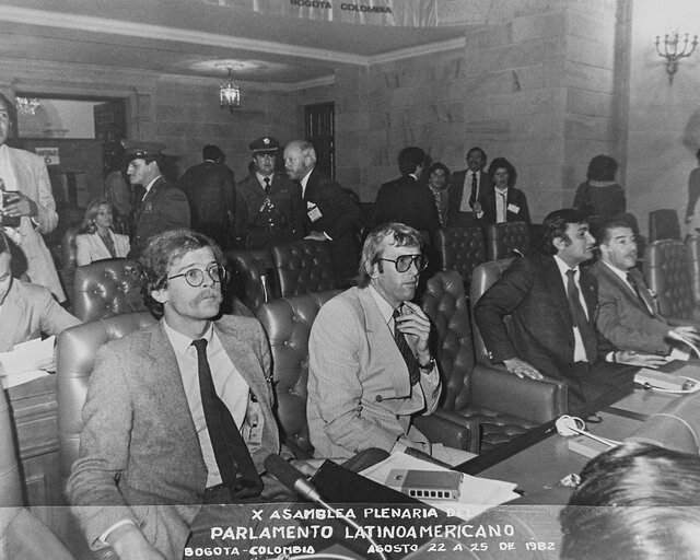 10th meeting of the Latino-American Parliamentary Assembly - Parlamento Latinoamericano - in Bogota, Colombia from 22 to 25 August 1982