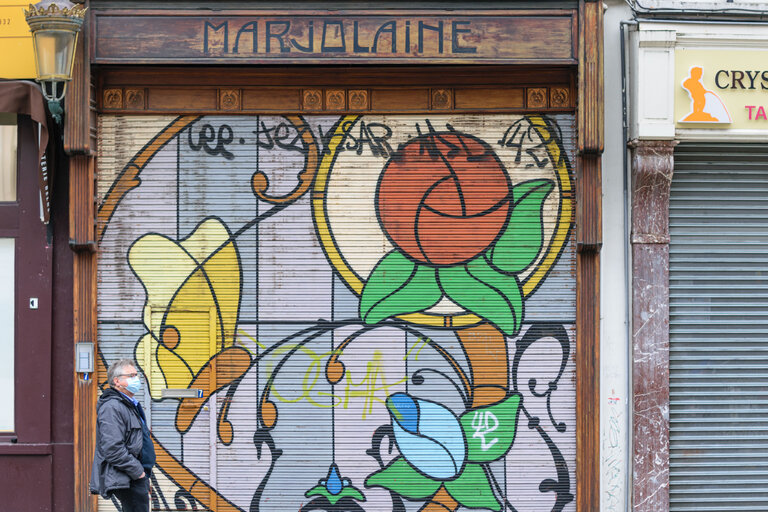 Billede 10: Lockdown situation in Brussels imposed by Belgian authorities to limit the spread of COVID-19 virus