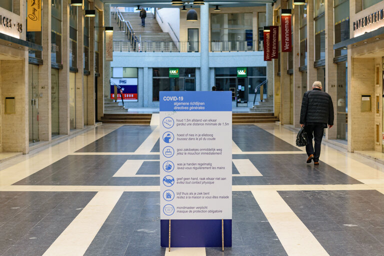 Billede 17: Lockdown situation in Brussels imposed by Belgian authorities to limit the spread of COVID-19 virus