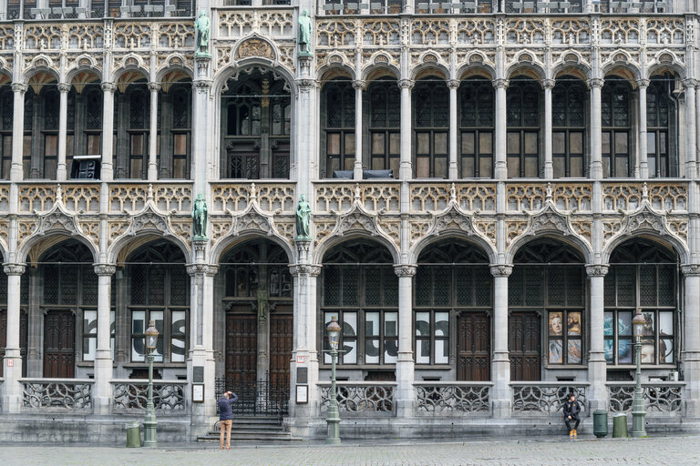 Billede 8: Lockdown situation in Brussels imposed by Belgian authorities to limit the spread of COVID-19 virus