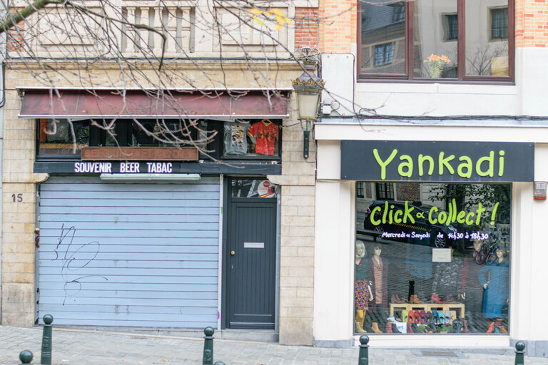 Billede 12: Lockdown situation in Brussels imposed by Belgian authorities to limit the spread of COVID-19 virus