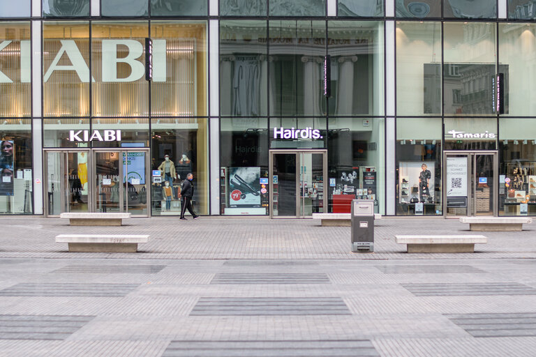 Billede 4: Lockdown situation in Brussels imposed by Belgian authorities to limit the spread of COVID-19 virus