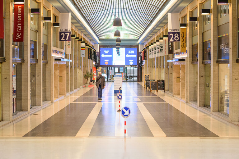 Billede 18: Lockdown situation in Brussels imposed by Belgian authorities to limit the spread of COVID-19 virus