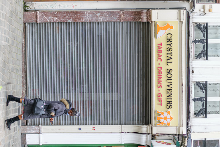 Billede 9: Lockdown situation in Brussels imposed by Belgian authorities to limit the spread of COVID-19 virus