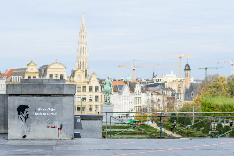 Billede 13: Lockdown situation in Brussels imposed by Belgian authorities to limit the spread of COVID-19 virus